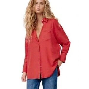 Zara Women's Red Blouse XS